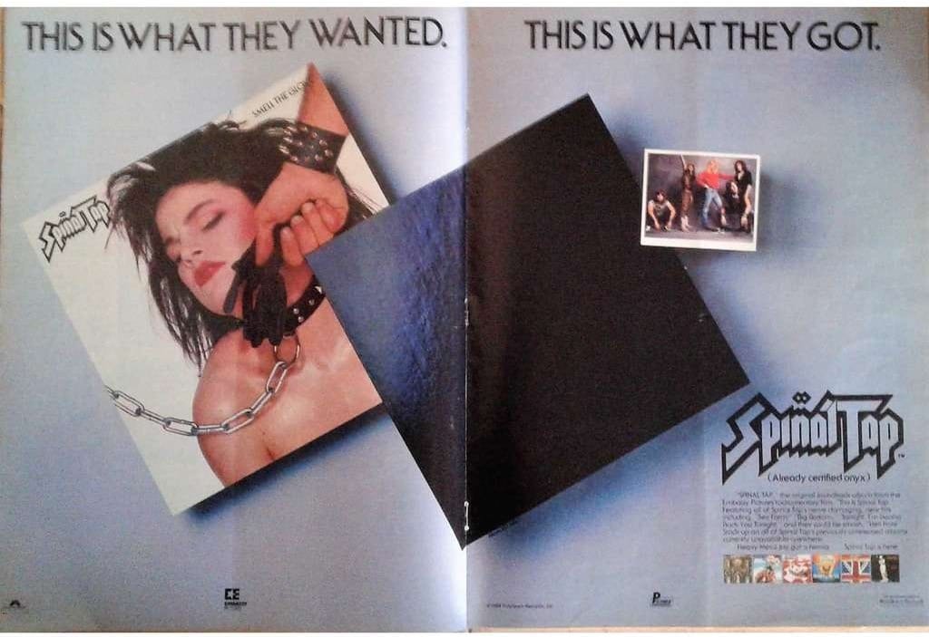 Spinal Tap - Smell The Glove promo in magazine