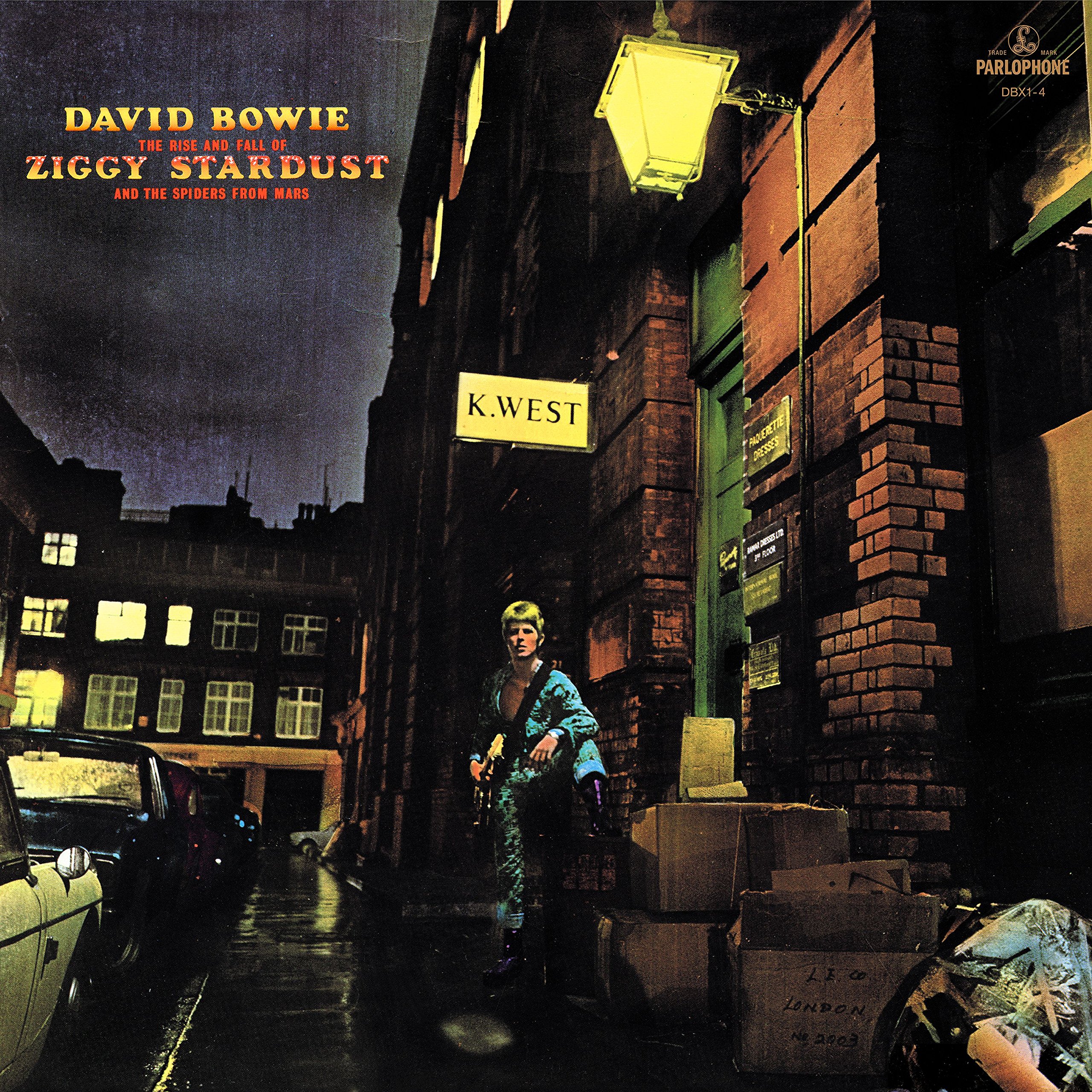 The David Bowie Ziggy Stardust Cover is dark and gloomy