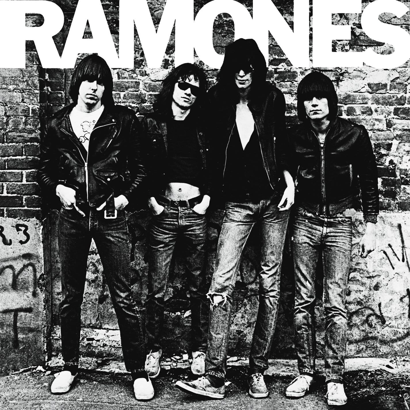 Ramones - Self Titles Album cover against a brick wall