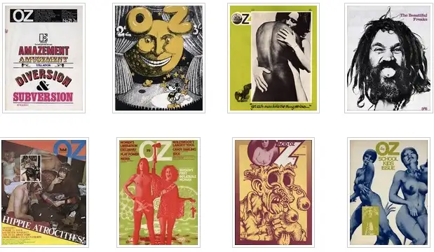 underground magazine oz covers from the magazine