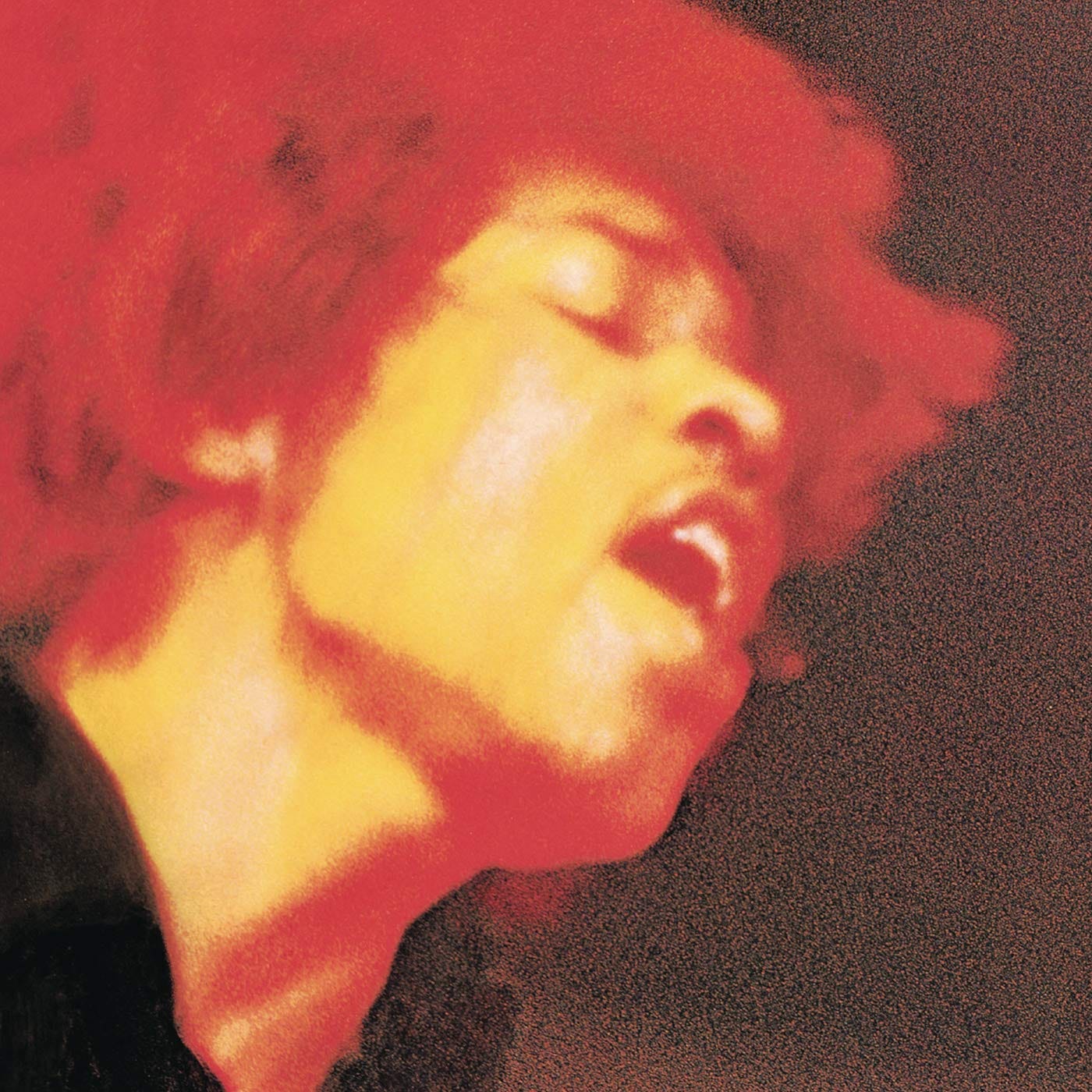 Front cover of Jimi Hendrix’s 1968 double album Electric Ladyland (original UK Track Records issue), featuring David Montgomery’s controversial photograph of 19 nude women posed against a black backdrop with coloured lights and neon tubing, which Hendrix initially disliked but later said he “dug anyway.”